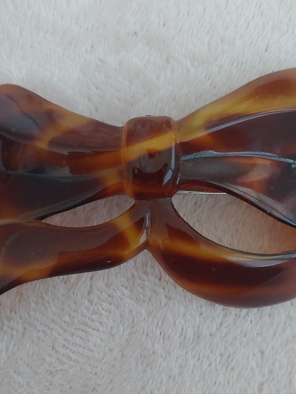Made In France Tortoiseshell BOW Hair Barrette NWOT - Picture 7 of 8